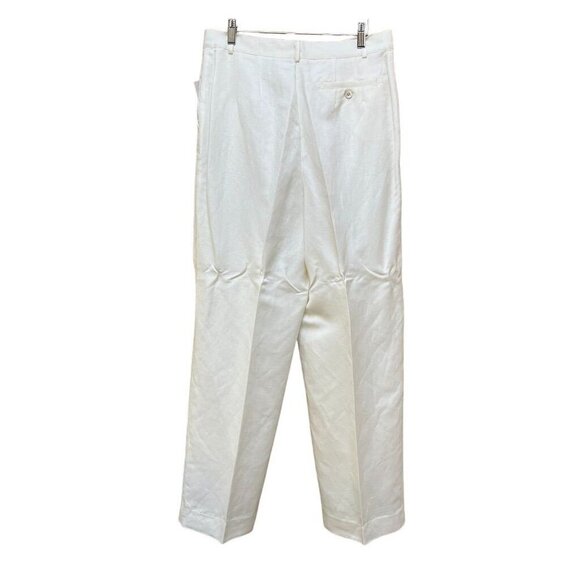 Vintage NWT Emma James Women's Linen Pleated Pants Size 14 - Picture 2 of 8